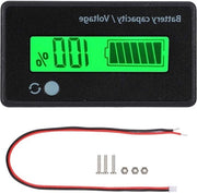 Indicatore della capacità batterica PCB con luce di allarme e monitor LCD per batterie 12-84V.