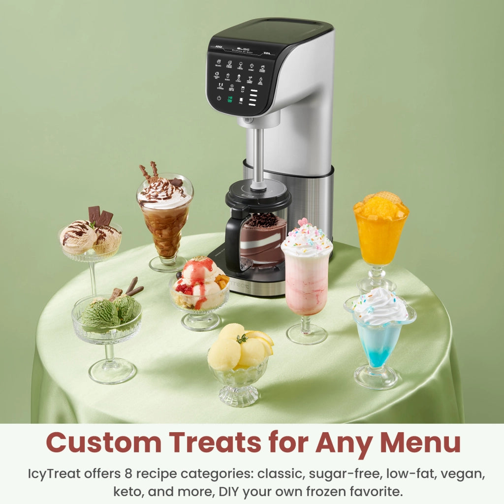 Macchina per Gelato Automatica 11 in 1 ¨C Minimal ¨C Argento