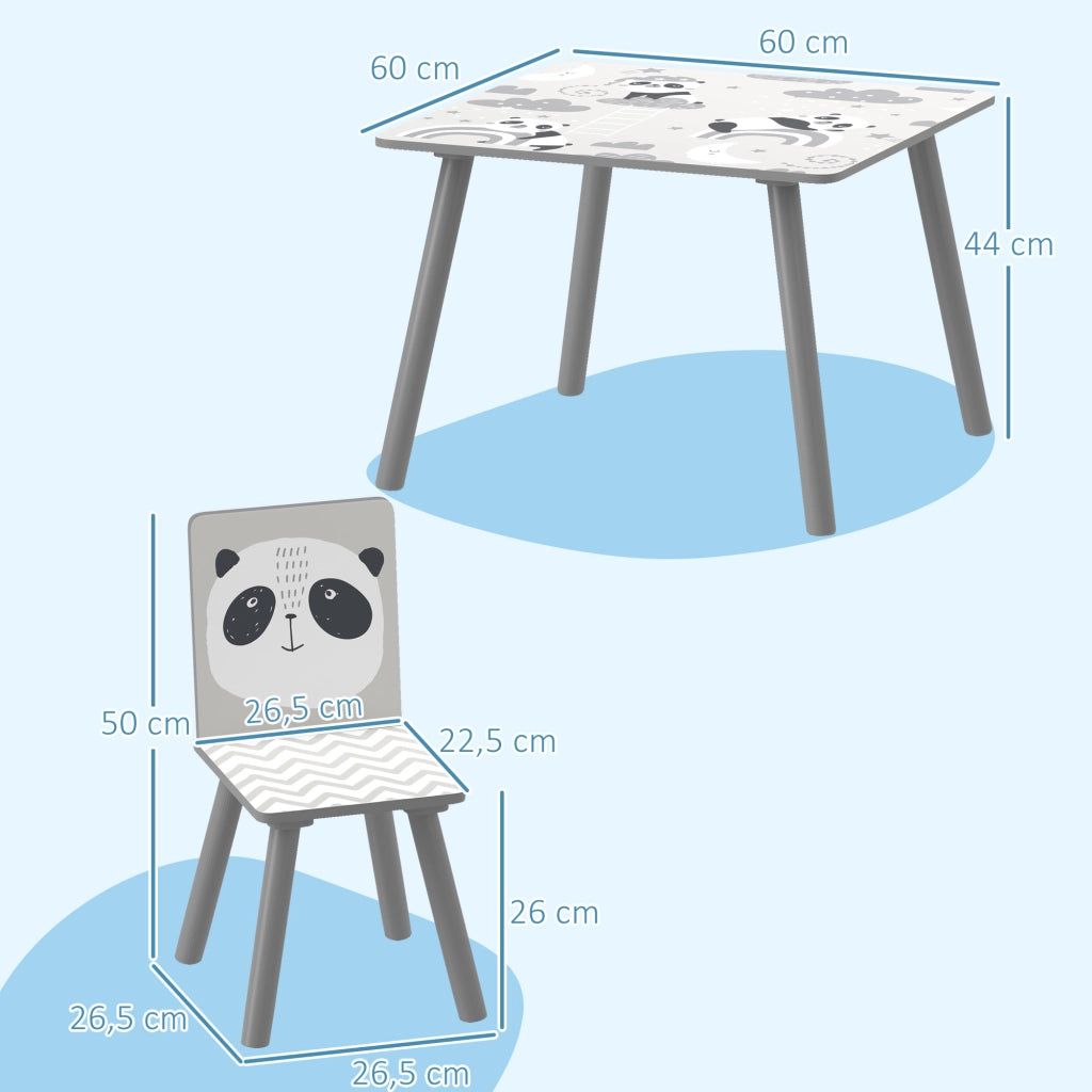 Tavolo e sedie per bambini ¨C Minimal ¨C grigio