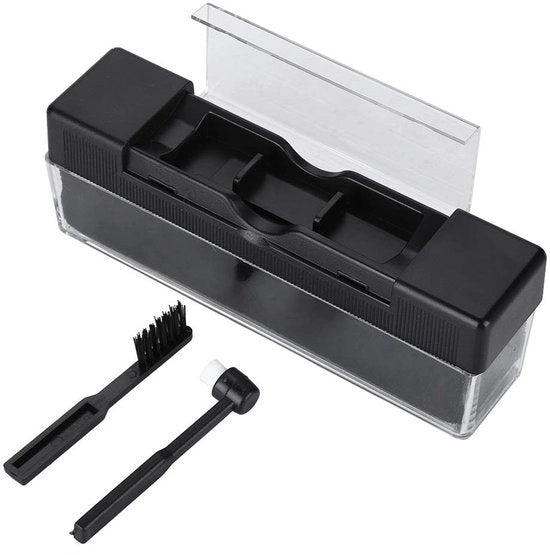 Set di pulizia per vinili 3 in 1 - Formula amichevole con l'ambiente - Set di pulizia per vinili con spazzola - Materiale a flanella - Pulizia per vinili con formula antistatica
