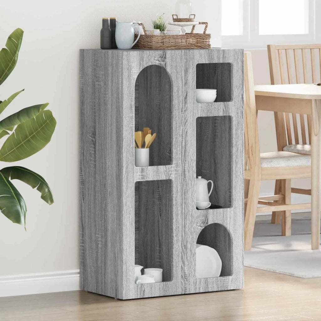 Credenza | Madia | Buffet da pranzo | Armadio da pranzo Grigio Sonoma 59 x 35 x 100,5 cm Legno multistrato