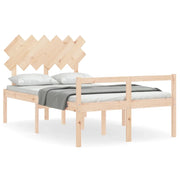 Letto matrimoniale | Letto per adulti | Letto per Anziani con Testiera Small Double in Legno Massello