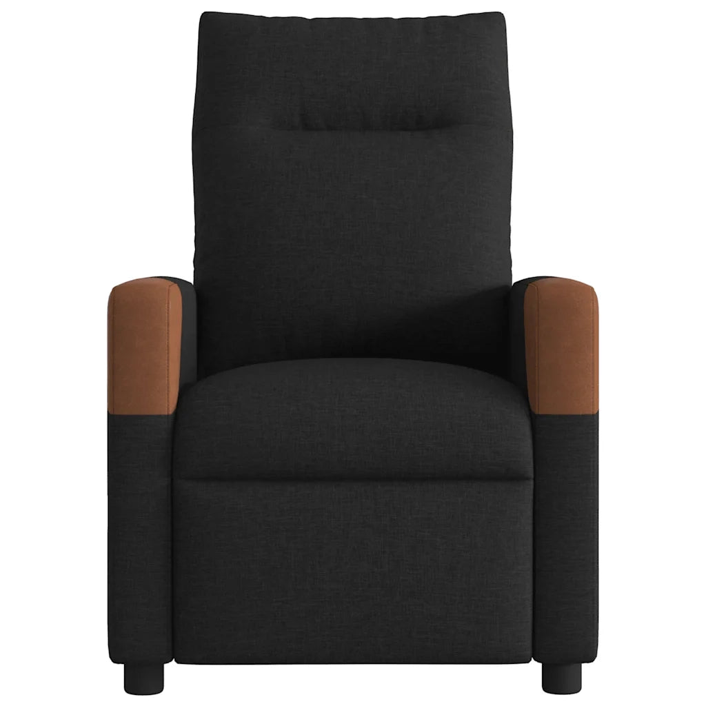 Poltrona Elettrica Reclinabile Nera in Tessuto 3323992