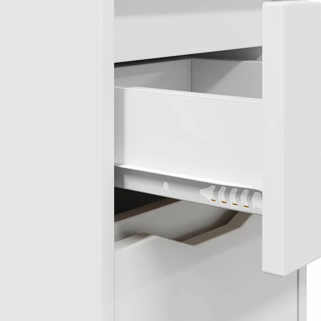 Comodini 2 pz-Set di 2 Tavolino da notte Bianco 30,5 x 30 x 43 cm Legno multistrato