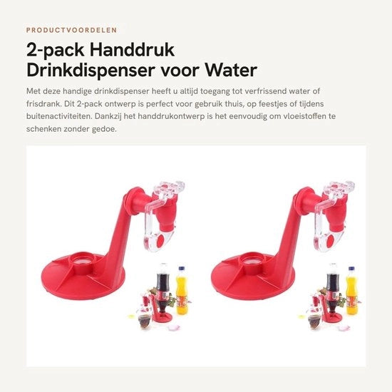 Dispensatore Manuale da 2 pezzi per Acqua e Succo di Frutta