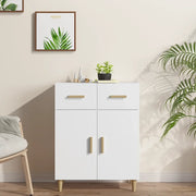 Credenza Bianca 69,5x34x89 cm in Legno Multistrato 812186