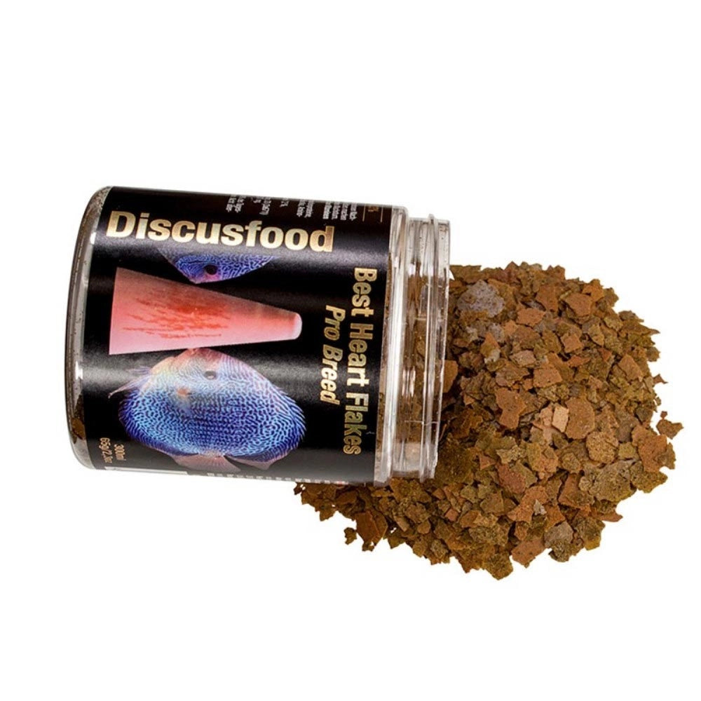 DiscusFood Best Heart Flakes Pro Breed 300ml - mangime in fiocchi per allevatori di Discus