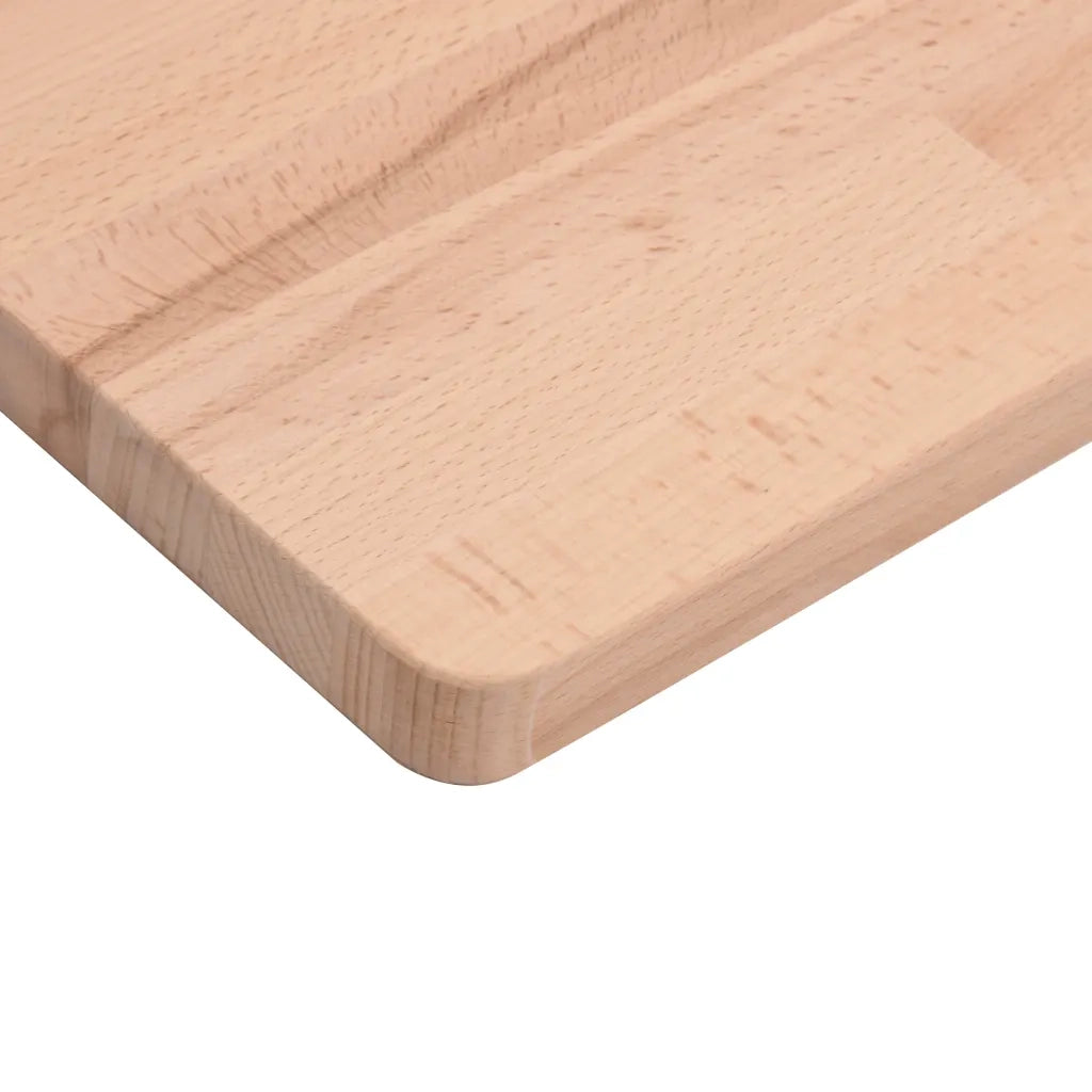 Piano Bagno 80x40x1,5 cm Legno Massello di Faggio CFW4341966