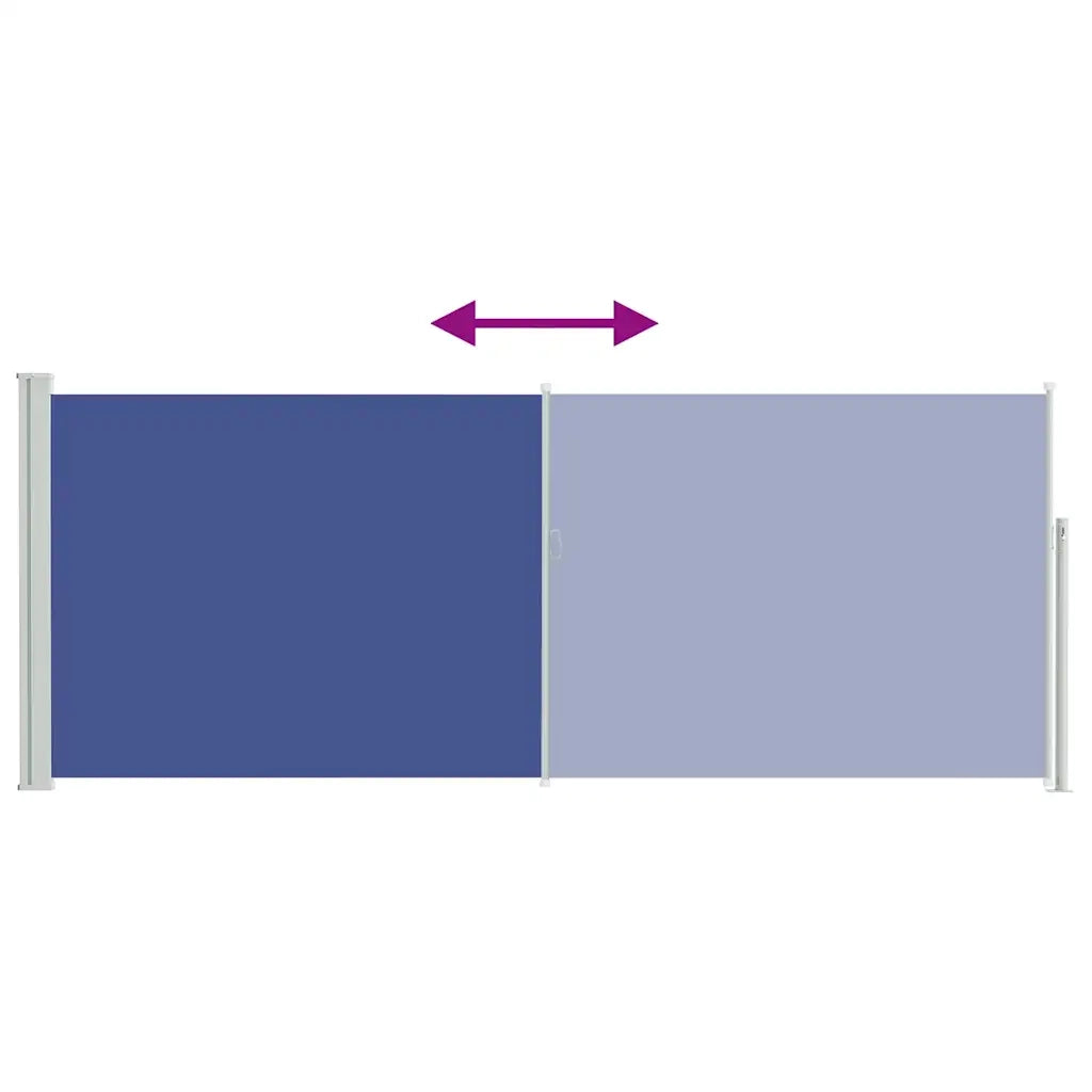 Tenda da Sole Laterale Retrattile-Tenda parasole per balcone 120 x 300 cm Blu