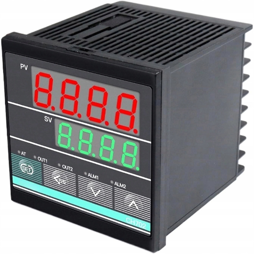 Regolatore di Temperatura PID CH702 – Termoregolatore 230V | Sensore K 0–1300°C | Uscita SSR + Relè | Allarme Superiore