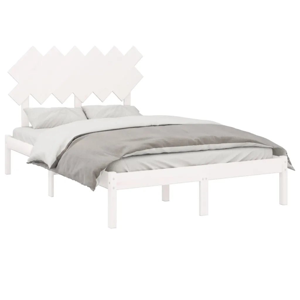 Giroletto Bianco 135x190 cm Double in legno Massello 3104844