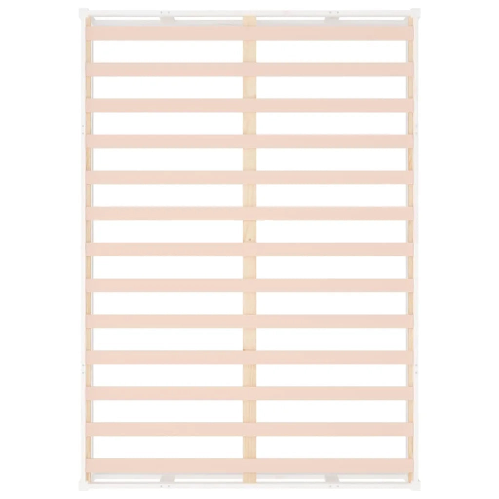 Giroletto-Struttura Letto Bianco 140x200 cm in Legno Massello 304542