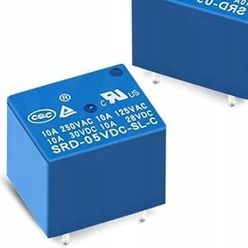 Relè SRD-5VDC-SL-C – 1 Contatto NC/NO | 5V DC, 240VAC, 10A | Ideale per Progetti Elettronici, Commutazione Affidabile