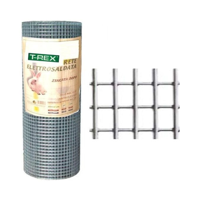 Il Campo RETE ZN 6 3x 6 3-0 55 h.100 m.25 ILCAMPO 00999 Rete elettrosaldata zincata diametro filo 0.55 mm altezza 100 cm larghezza 25 m colore Verde
