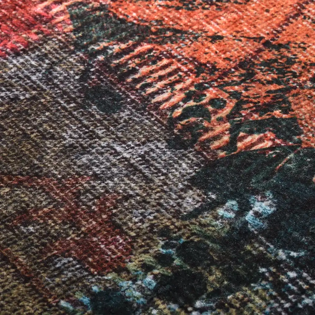 Tappeto Lavabile Patchwork 120x180 cm Multicolore 337966