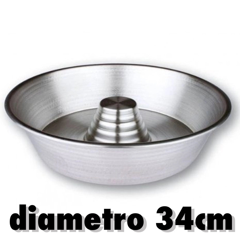 Trade Shop - Stampo Da Forno Ruoto Con Cono Ciambelle Casatielli Bakery Torte Rustici Cm.34 -