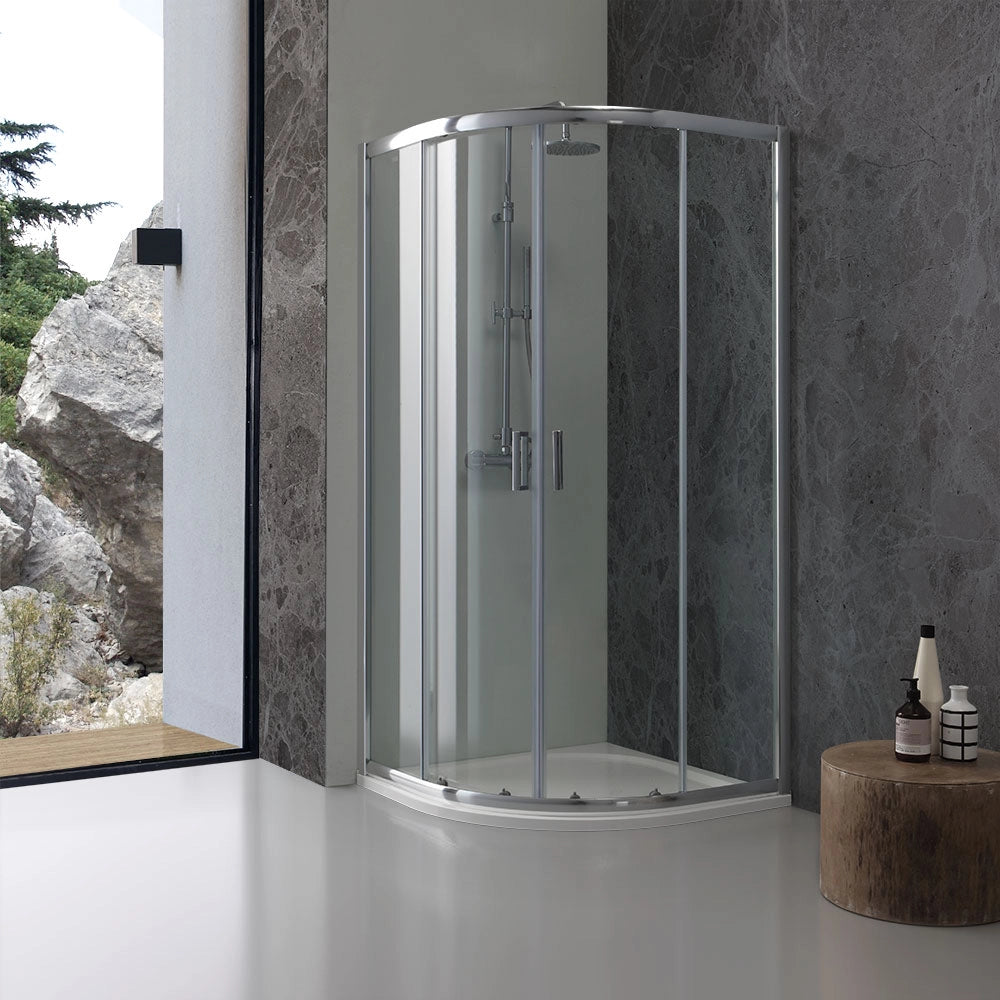 Box doccia semicircolare 80x80 cristallo trasparente