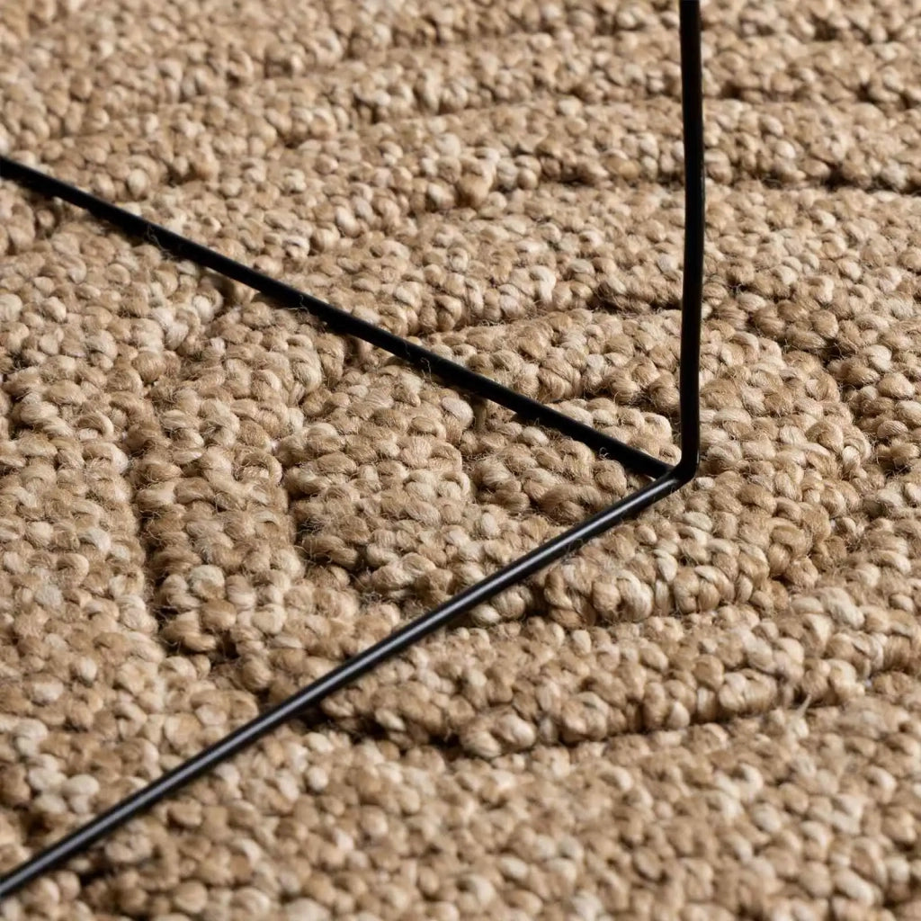 Tappeti per area | Tappeti a zone Moir¨¦ Rotondo AGIRA Naturale ? 160 CM