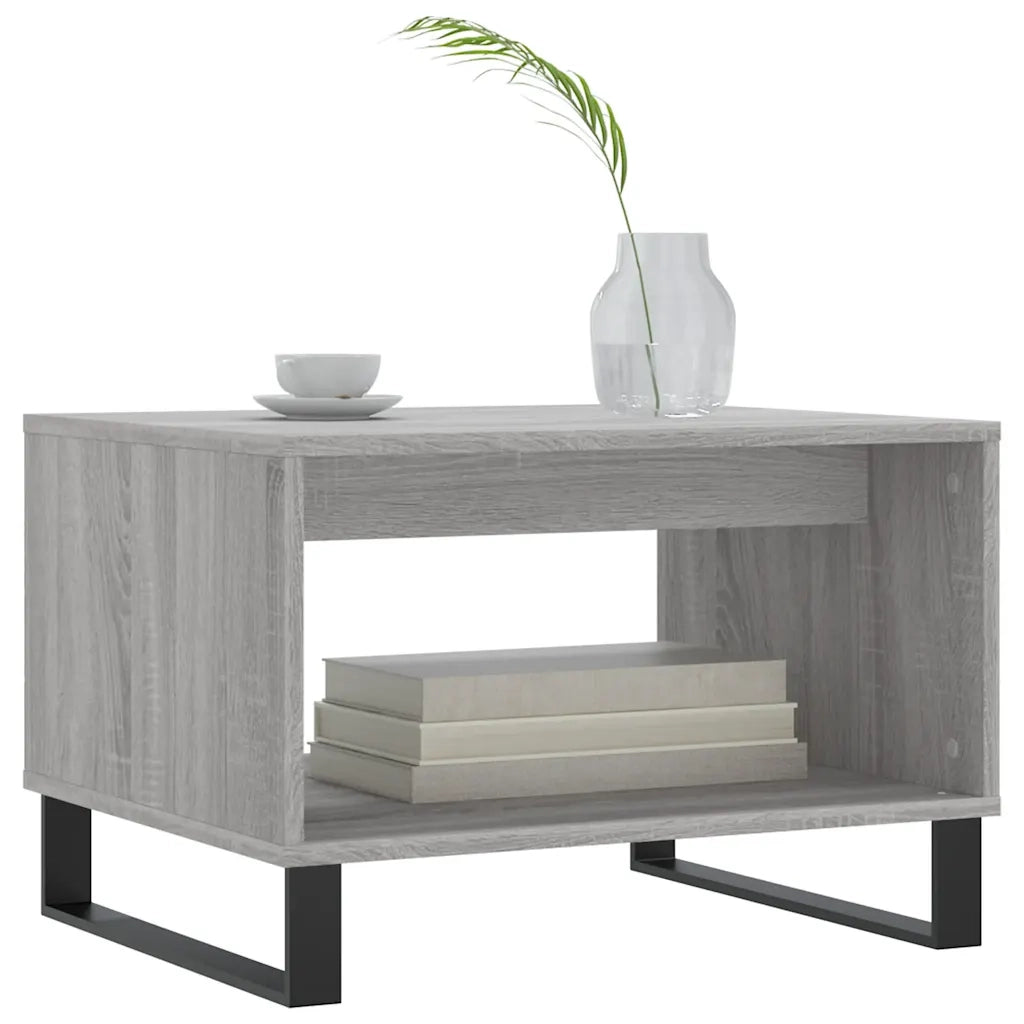 Tavolino da Salotto-Tavolino da soggiorno-Tavolo Grigio Sonoma 60x50x40 cm Legno Multistrato 266137