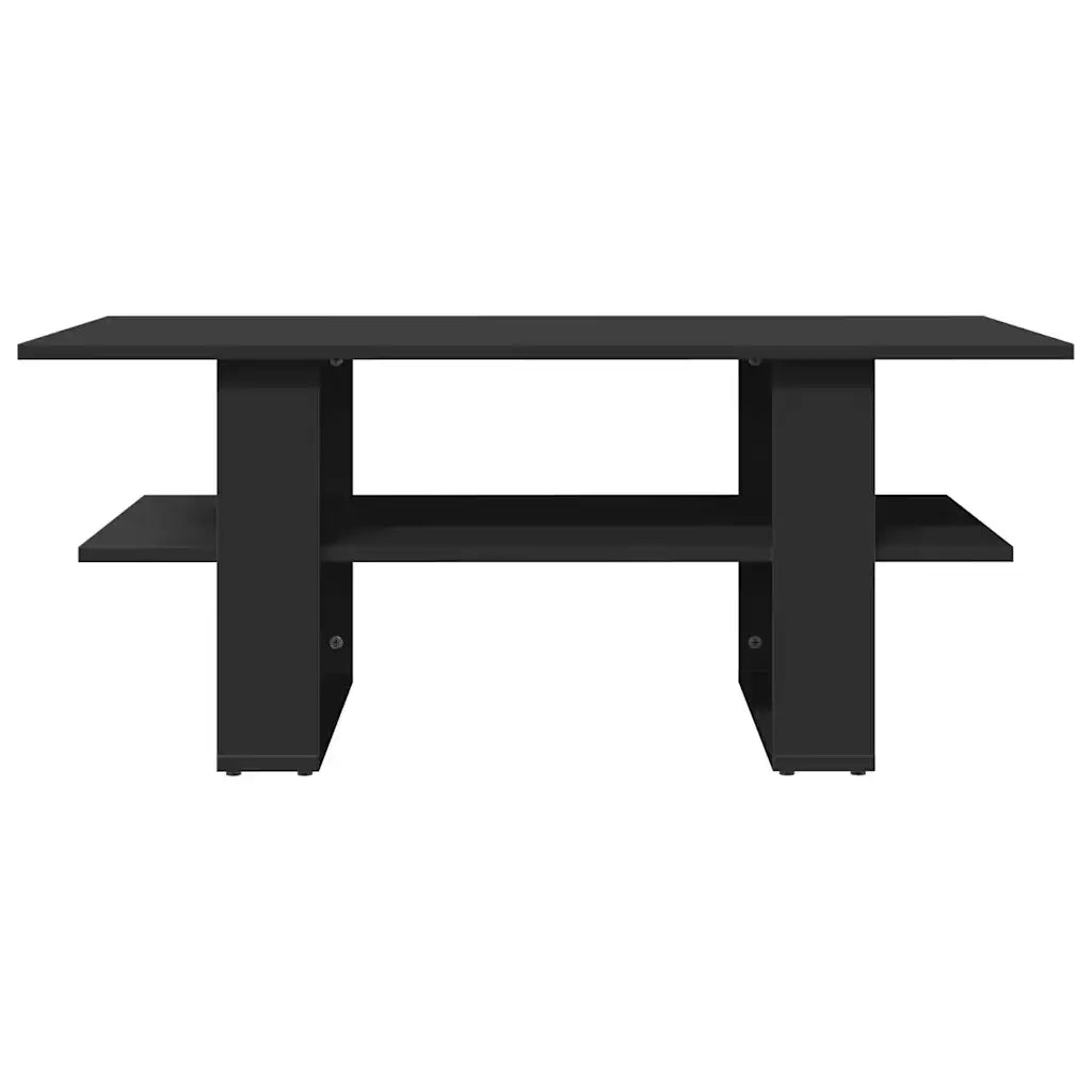 Tavolino da Salotto Nero 102x55x42 cm in Legno Multistrato 823262