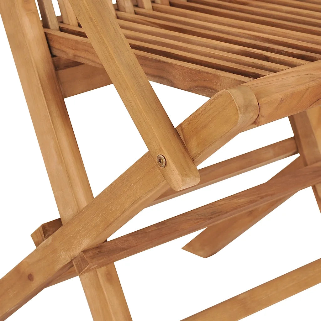 Sedie da Giardino Pieghevoli 6 pz in Legno Massello di Teak 3096594