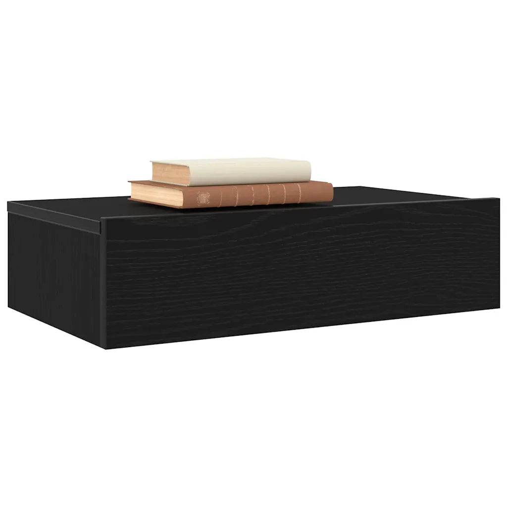Mobili Porta TV con Luci a LED 2 pz-Set di 2 Credenza per TV Rovere Nero 60x35x15,5 cm