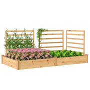 Hochbeet con Spalier in Legno ¨C zephmum ¨C 240x125x102 cm Naturholz