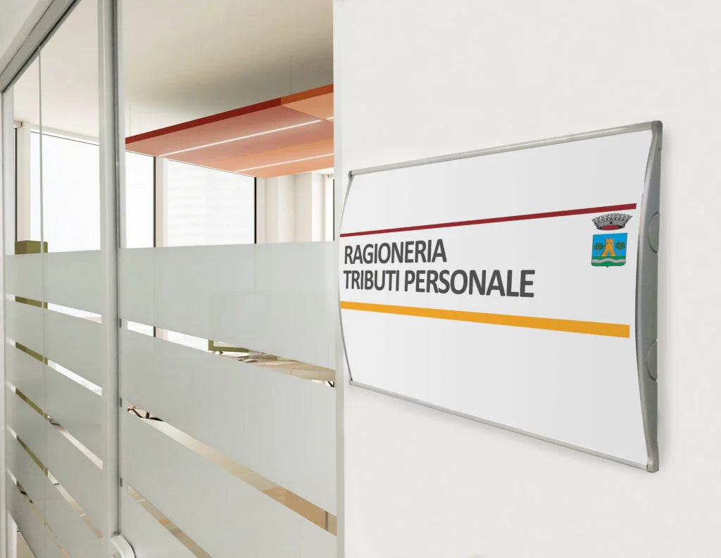 Targa a parete convessa varie misure - 10 x 5