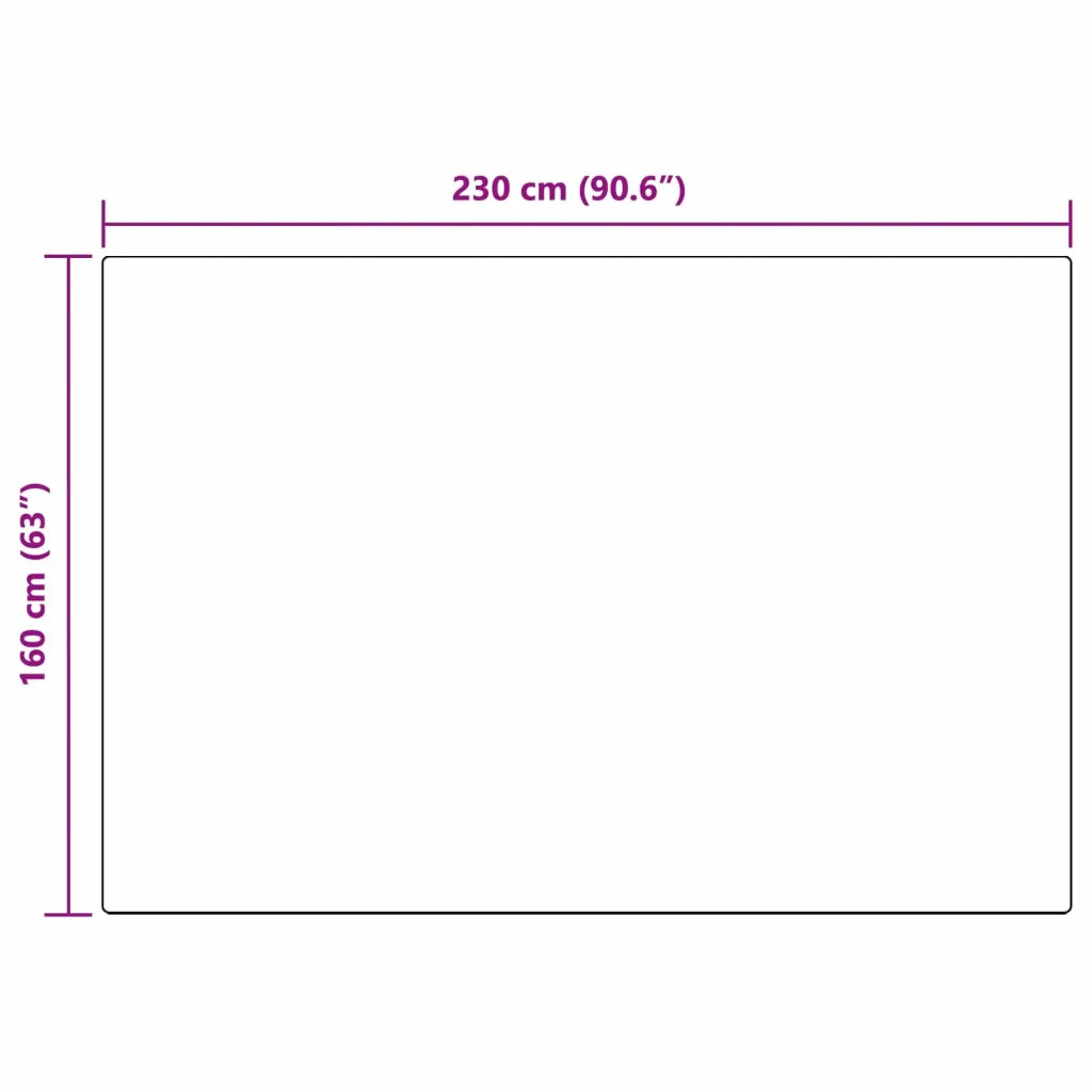 Tappeto in finta TAFALLA Antracite 160 x 230 cm Poliestere 42021594