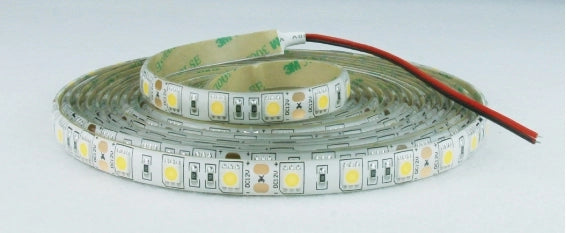 STRISCIA 5M IP65 5050 60LED/M 12V 14,4W/M 1300LM/M 3000K