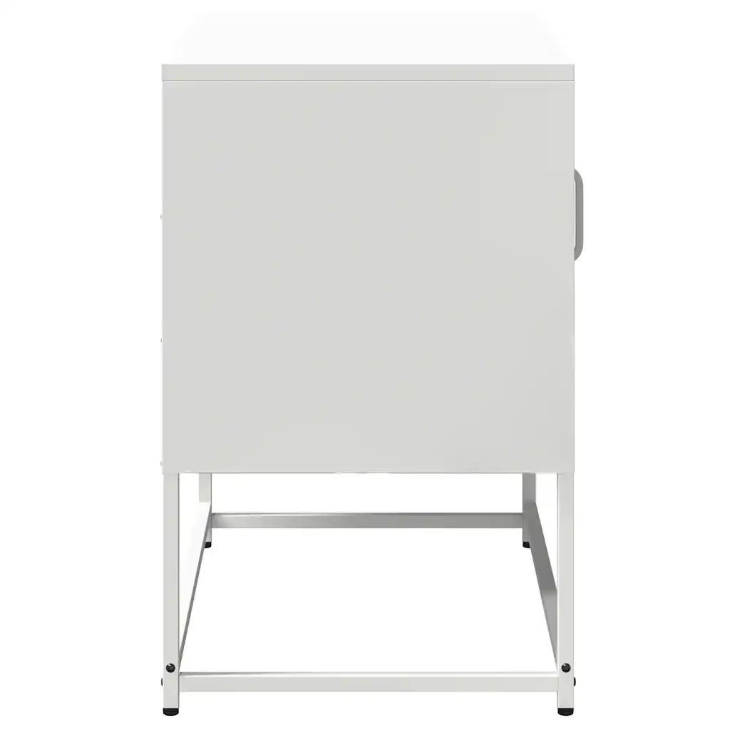 Mobile TV Bianco 68x39x60,5 cm in Acciaio 853391