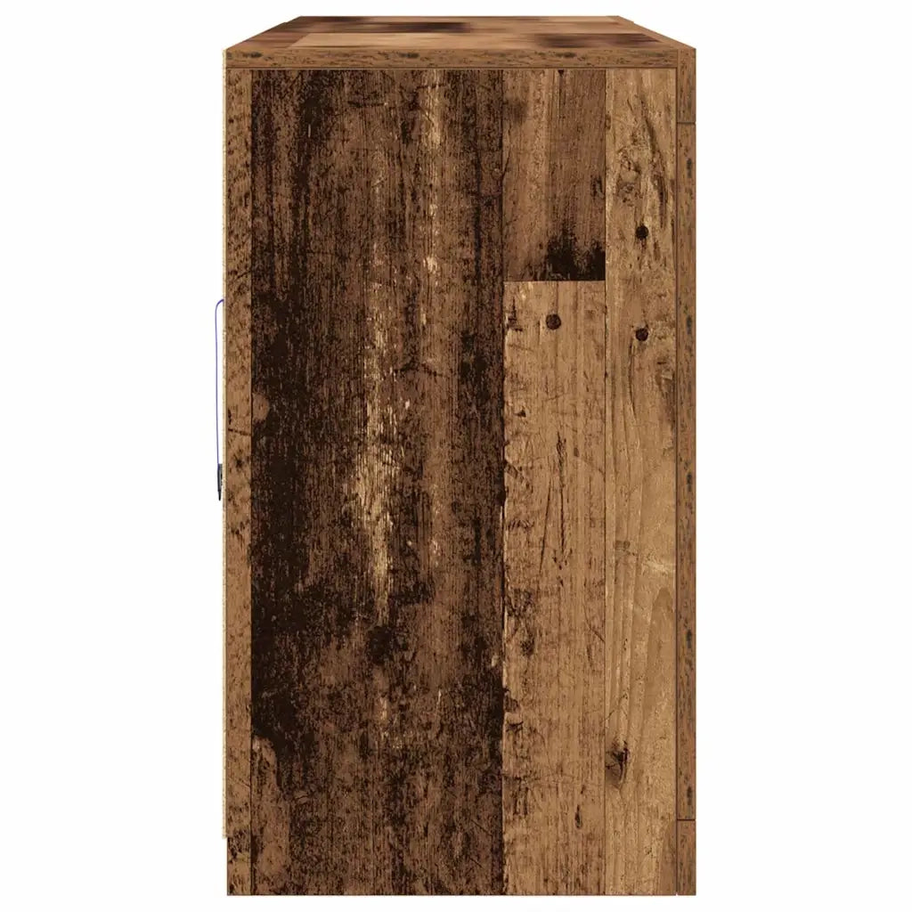 Madia LED Legno vecchio 162 x 37 x 67 cm Legno multistrato 3333115