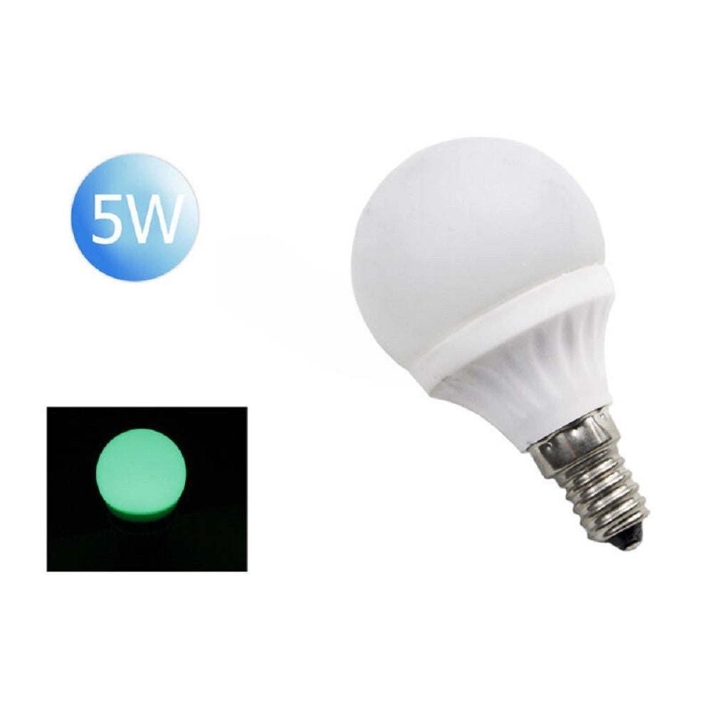 Trade Shop - Lampadina Led Sfera E14 5 Watt Luce Rossa Verde E Blu Colorata Lampada A5003 -
