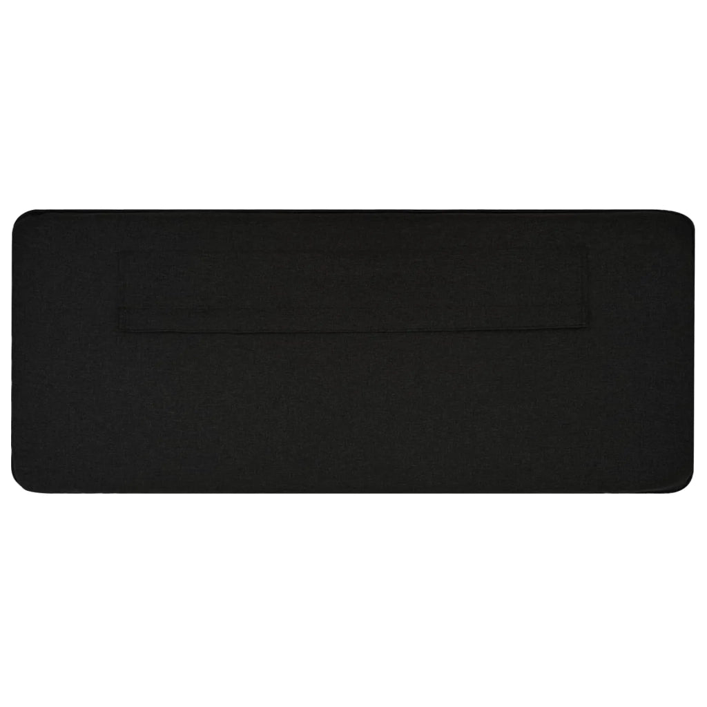 Testiera | Testata imbottita Marrone e Nero 150 cm Pino massello