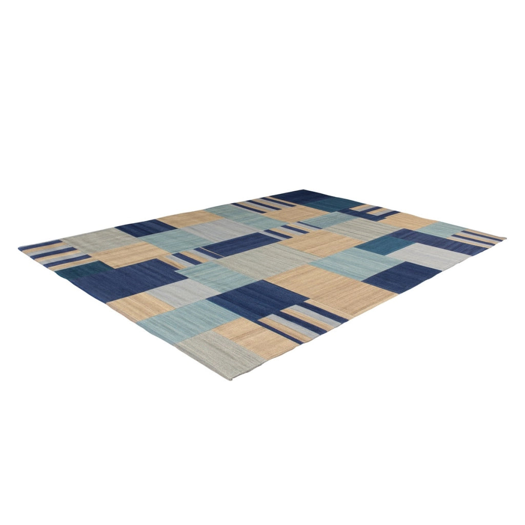 Tappeto Kilim Intenso 300 in Lana e Cotone Patchwork
