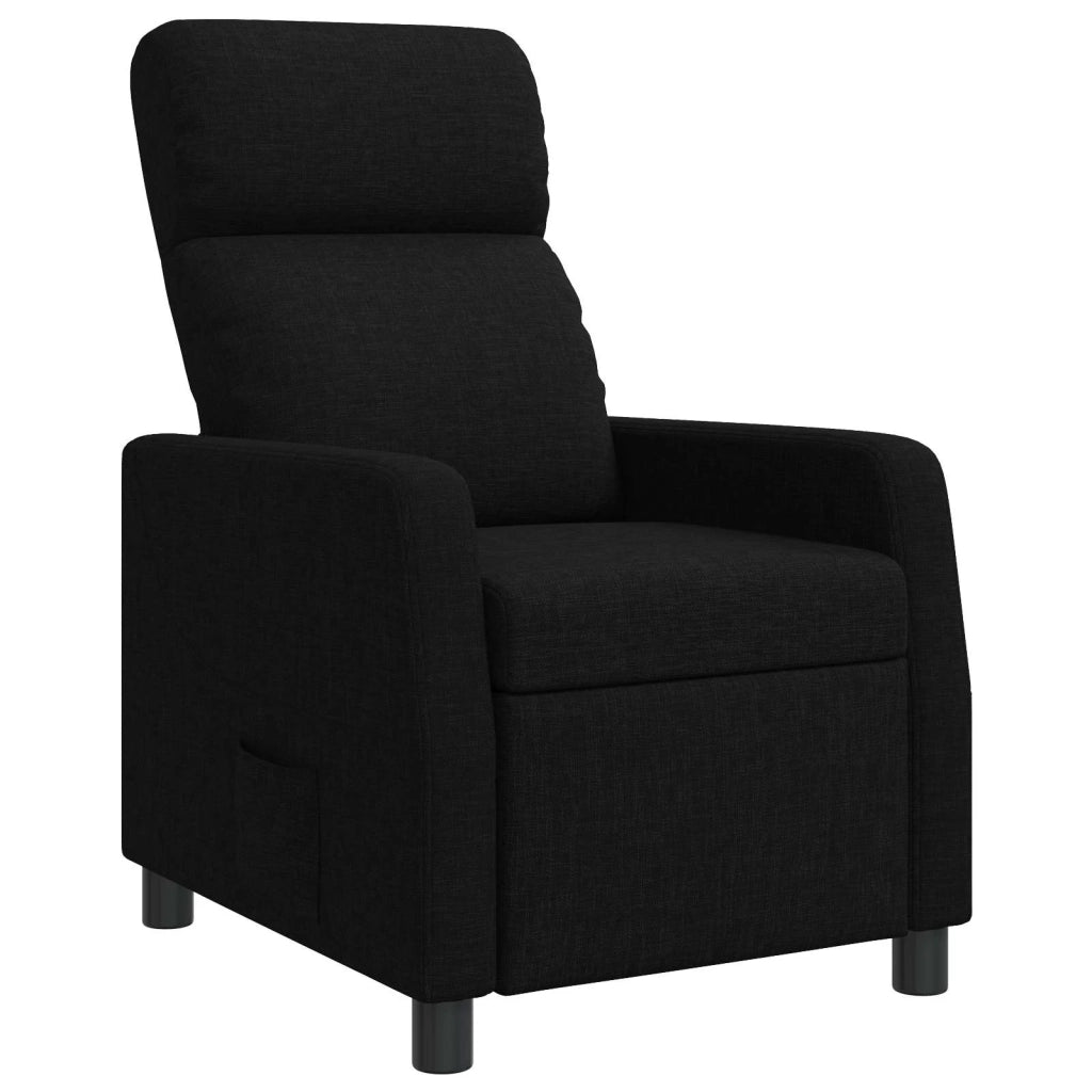 Divano Sedia-Poltrona reclinabile Nero Tessuto 755124