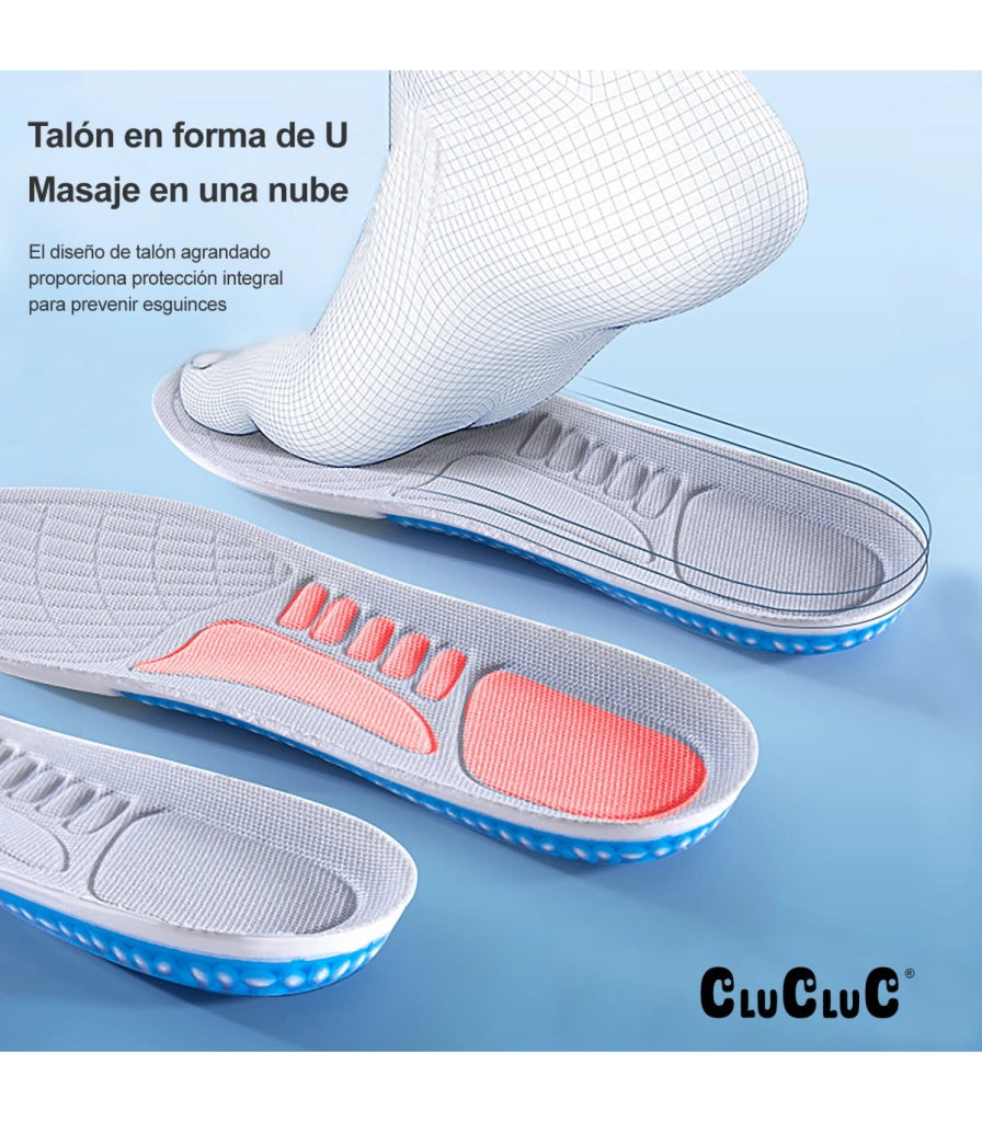 Sottopiedi Sportivi RZoom Unisex - Lattice e PU | Ammortizzazione ad Aria e Silicone | Traspiranti e Assorbenti