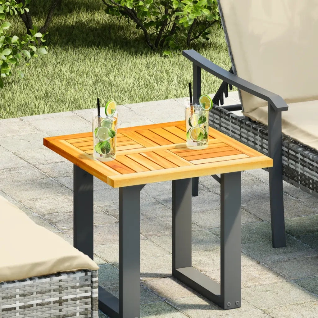 Piano per Tavolo 50x50x2 cm Quadrato Legno Massello di Acacia 4004253