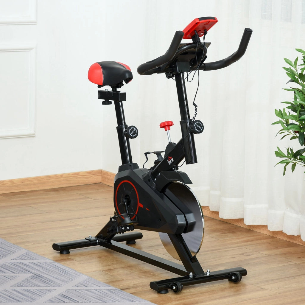 Cyclette da interno, attrezzo per allenamento in bicicletta, cyclette per palestra domestica, 85 x 46 x 114 cm