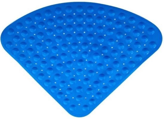 Mat di Gomma Antiscivolo per Doccia o Bagno, Mat di Bagno Antiscivolo Antibatterico con Fermo per Doccia o Bagno - blu scuro - 54*54cm