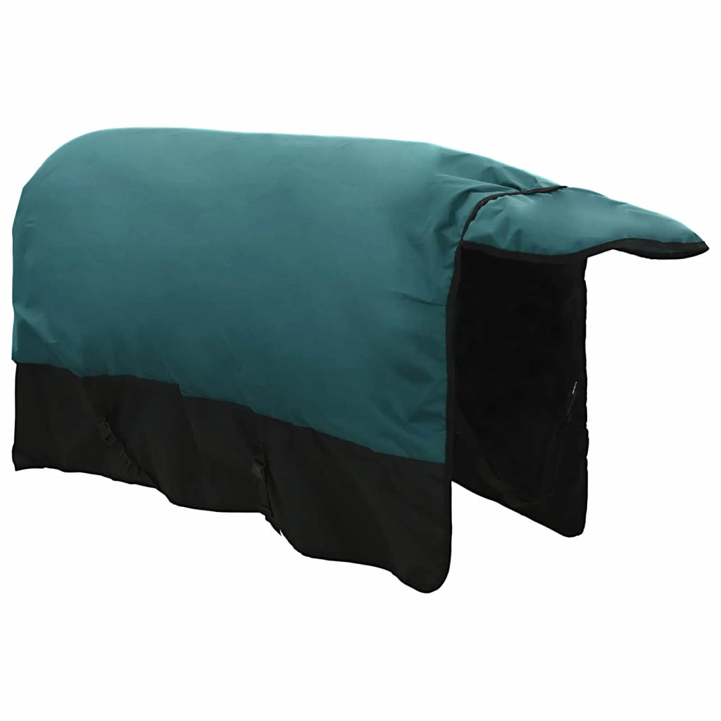 Coperta per Cavalli Verde Scuro e Nero 85 cm Poliestere 42013068