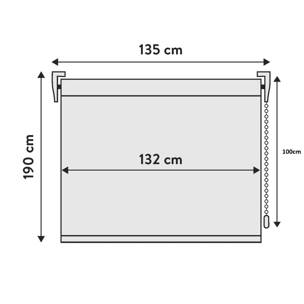 VIEWTEX Tenda a rullo Traslucida Shape Beige 135 X 190cm - Made in Europe - 5 anni di garanzia
