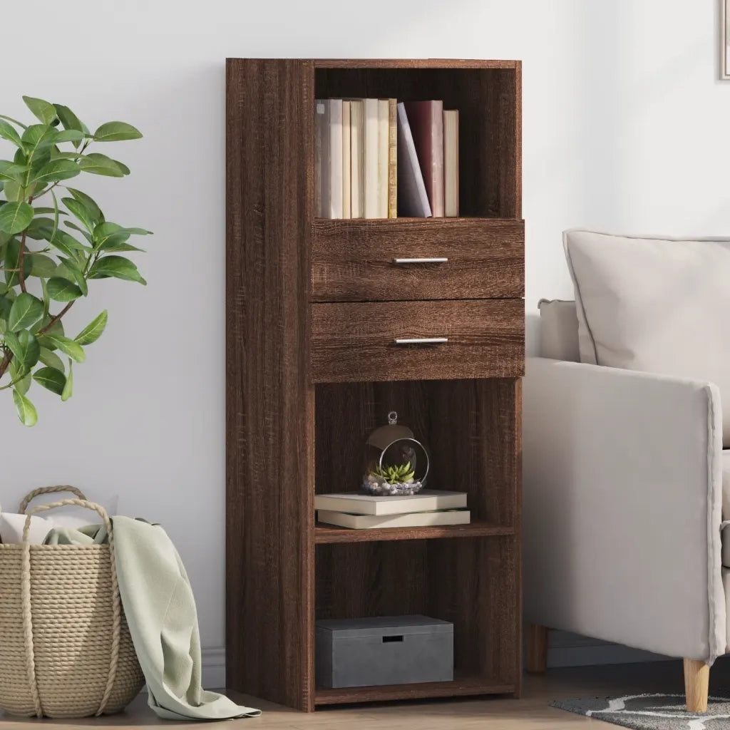 Credenza | Madia | Buffet da pranzo | Armadio da pranzo Rovere Marrone 45x42,5x124 cm in Legno Multistrato