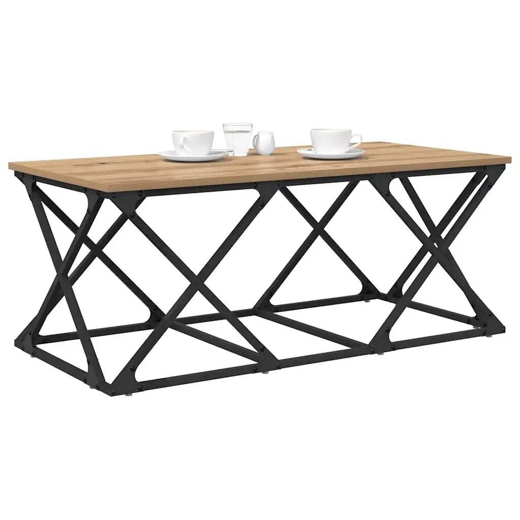 Tavolino da salotto Rovere artigianale 100 x 49 x 40 cm 882767