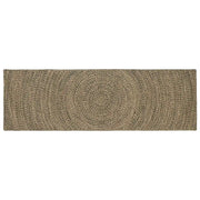 Tappeto Naturale e Nero 80 x 200 cm Juta 42010619