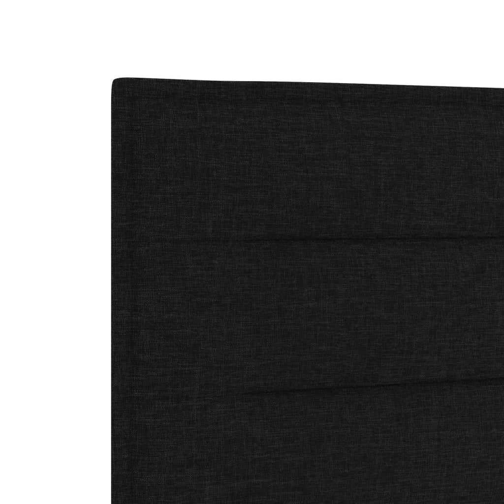 Letto box spring con materasso Nero 180 x 200 cm Tessuto 3450532