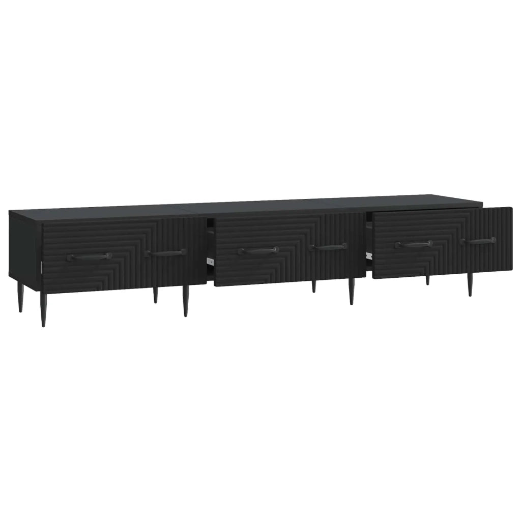 Mobile TV | Armadietto TV | Mobile Porta TV Nero 147 x 34,5 x 30 cm Legno ingegnerizzato