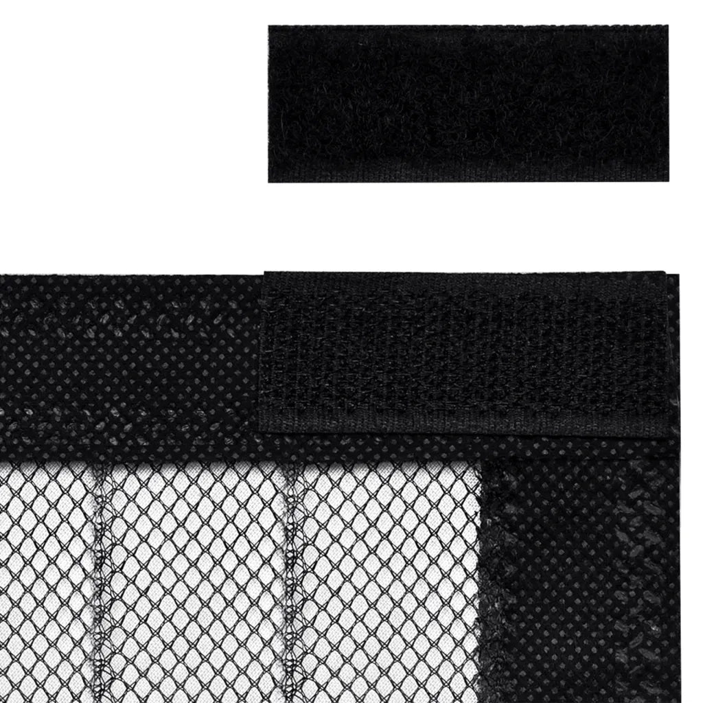 Tende Antimosche 2 pz per Porte con Magneti Nere 220x110 cm CFW9918941