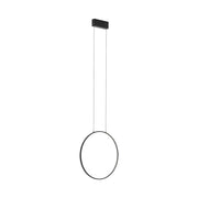 Lampada a sospensione Nowodvorski Circolo S nera LED 3000K