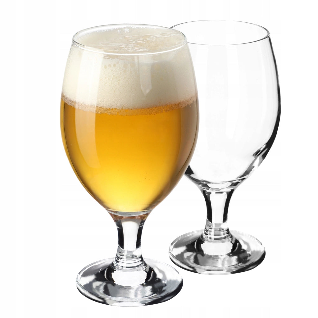 Boccale da birra KADAX, bicchiere da birra, boccale da birra alto in vetro, 400 ml, 2 pezzi